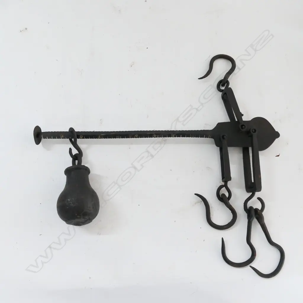 2 'STEELYARD' SCALES ALONG WITH OTHER SPRING SCALES, ETC Image 1++